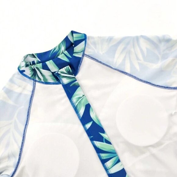 A Piece's Bathroom Suit of a Long Sleeve Fashion for Women with Stamping of Trop - Picture 2 of 7